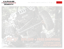 Tablet Screenshot of karnagemotorsports.com